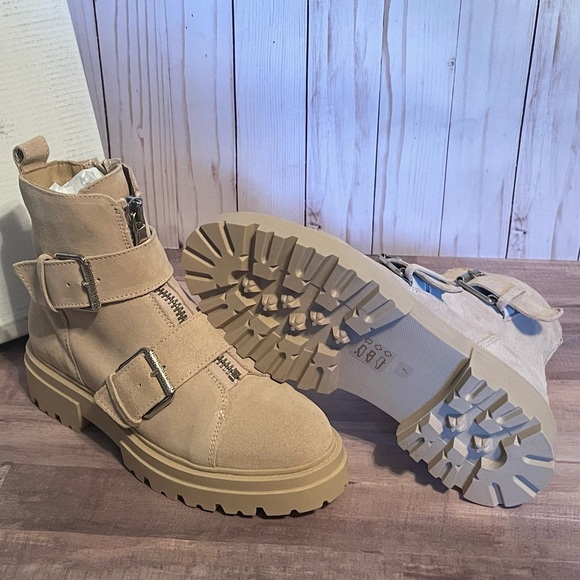 NEW in BOX Dolce Vita AVARI Dune Suede tan size 7 LEATHER combat Boots MSRP $160 - Picture 12 of 16